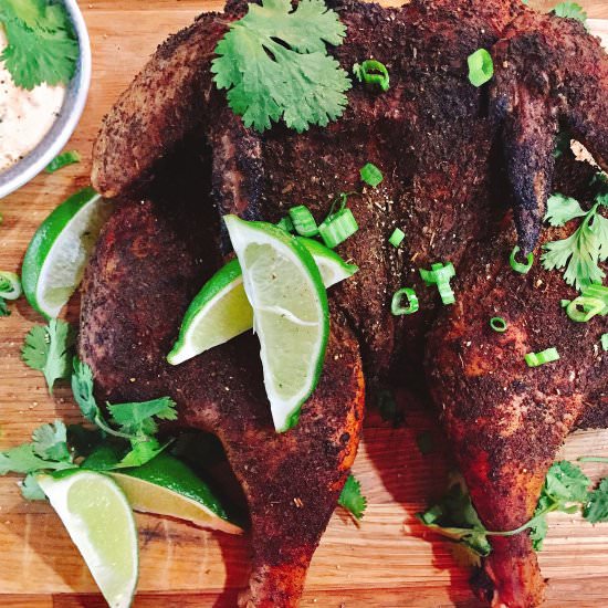 Southwest Chicken & Chipotle Crema - Recipe photo by AHintofWine