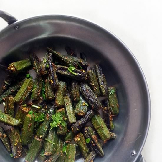 Masala Bhindi (Spiced Okra) - Recipe photo by steamingpot