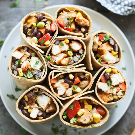 Barbecue Chicken Wraps - Recipe photo by cookingforkeeps