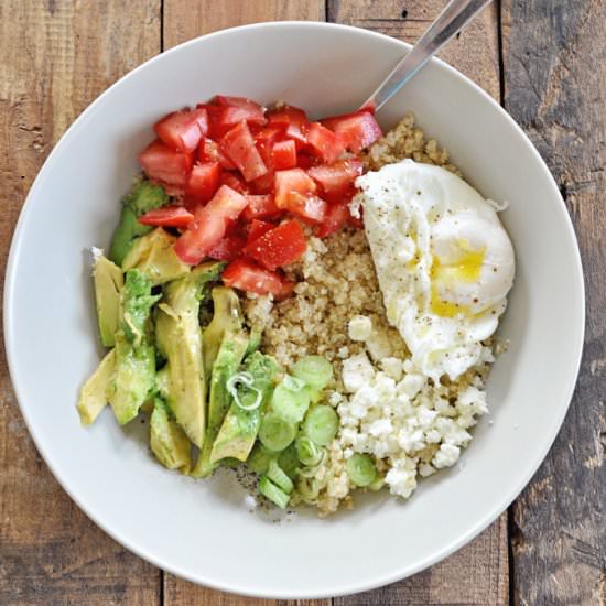 Quinoa Avocado Breakfast Bowls - Recipe photo by lettuceeatveggies