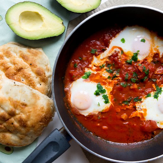 Eggs in Tomato Sauce - Recipe photo by kittenhood