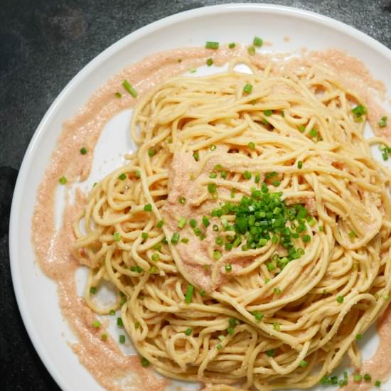 Creamy Mentaiko Pasta - Recipe photo by alldayieatblog