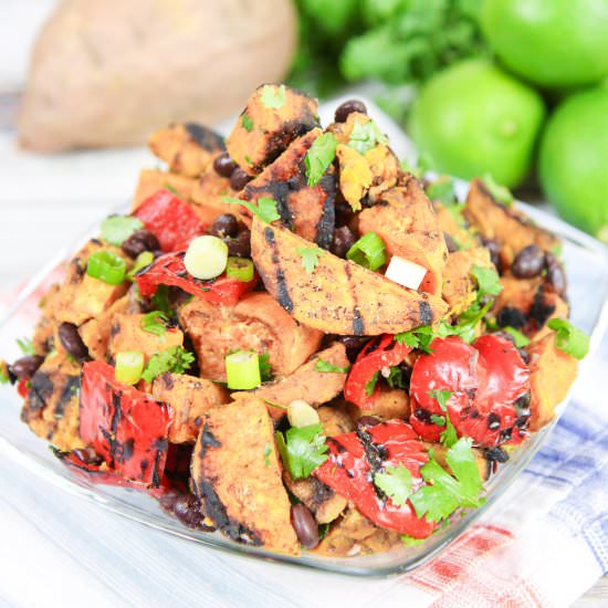 Grilled Sweet Potato Salad - Recipe photo by RunninginaSkirt