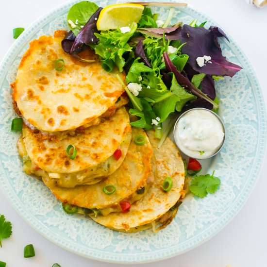 Smoked Chicken Quesadillas - Recipe photo by ChefDeHome