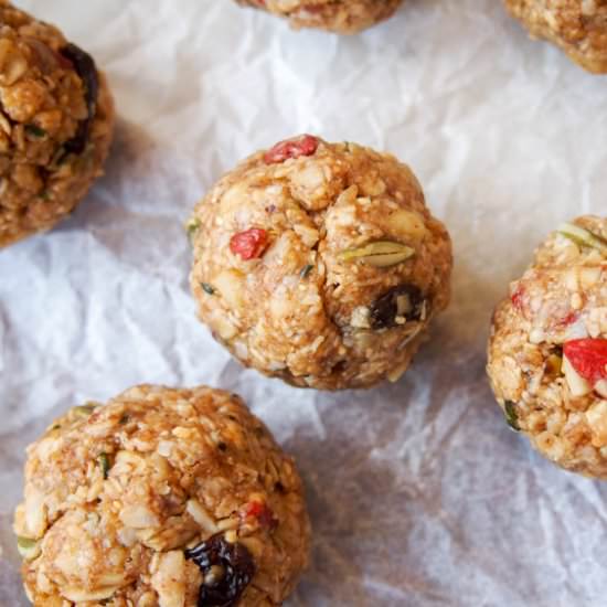 Five Spice Energy Bites - Recipe photo by vermilionroots