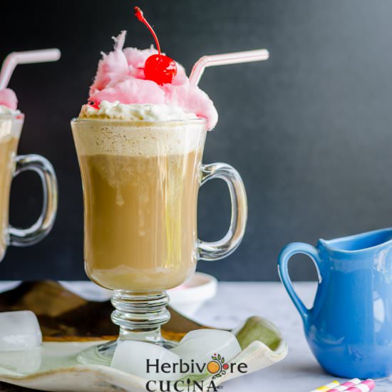 Cotton Candy Frappé - Recipe photo by Herbivore Cucina