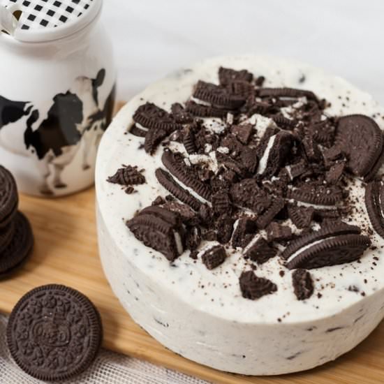 No-bake Oreo Cheesecake - Recipe photo by electricbluefood