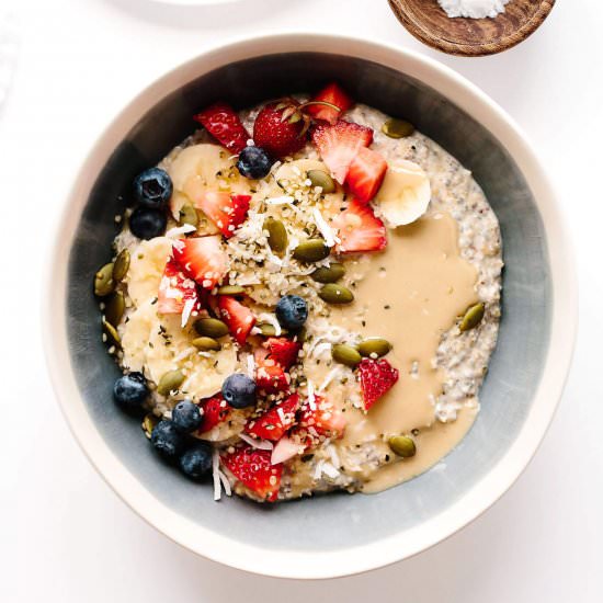 5-Minute Bircher Muesli - Recipe photo by BlissfulBasil