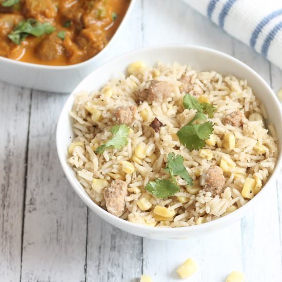 Sweet Corn Pulav - Recipe photo by Traditionallymodernfood