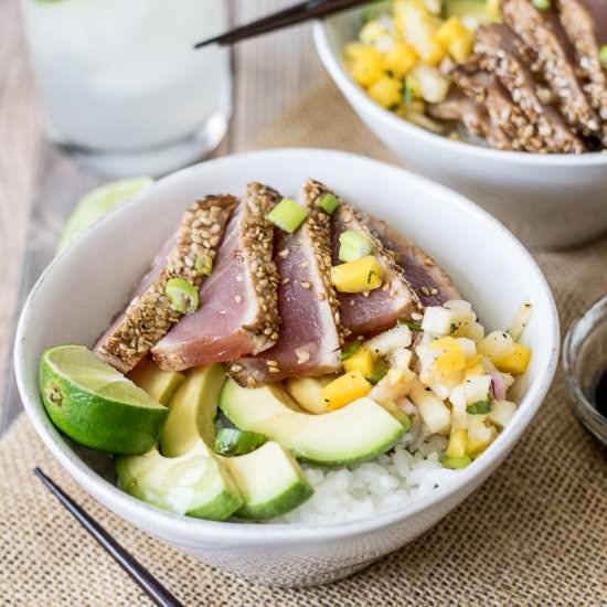 Sesame Crusted Tuna Bowl - Recipe photo by followtheruels
