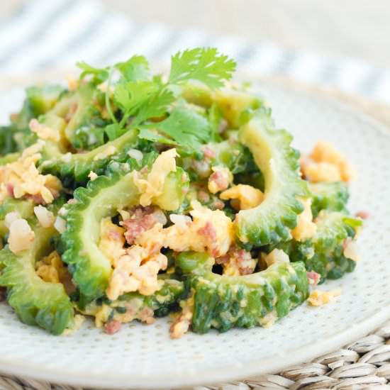Stir-Fried Bitter Melon with Eggs - Recipe photo by mrspskitchen