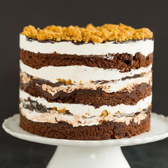 S'mores Layer Cake - Recipe photo by browneyedbaker