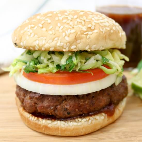 Thai Style Burgers - Recipe photo by Spoon Fork Heart
