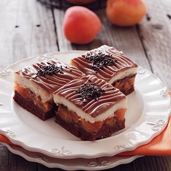Peaches and Cream Slice - Recipe photo by Aliki_cy