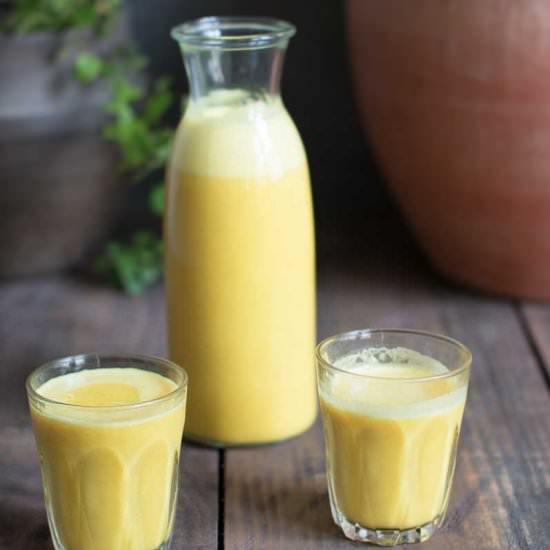 Turmeric Ginger Milk Elixir - Recipe photo by thewhitechestnut