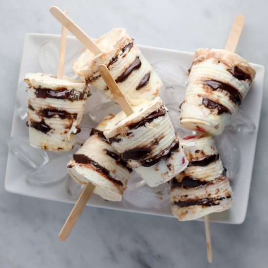 Hot Fudge Sundae Popsicles - Recipe photo by sheri silver