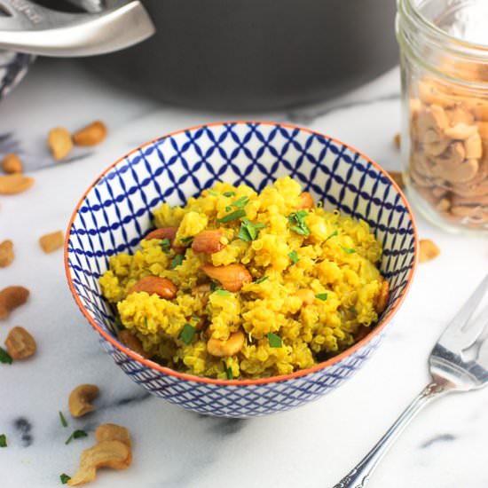 Coconut Turmeric Quinoa - Recipe photo by mysequinedlife