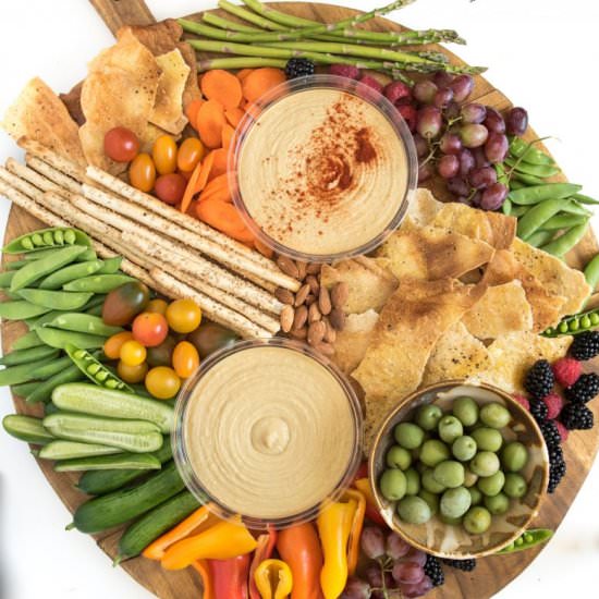 Simple DIY Hummus Platter - Recipe photo by Blessthismess