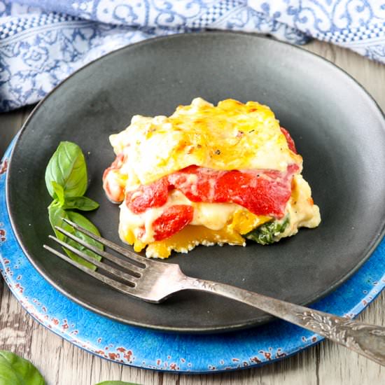 Roasted Veggie Lasagna - Recipe photo by the food blog