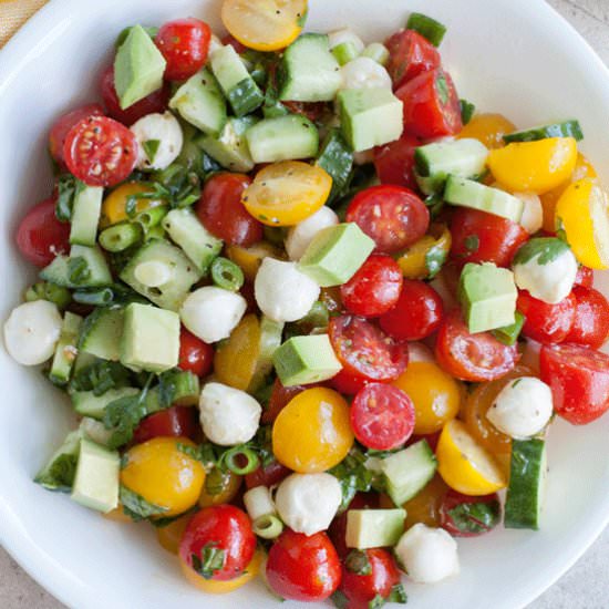 Cucumber Tomato Avocado Salad - Recipe photo by foodlovinfamily
