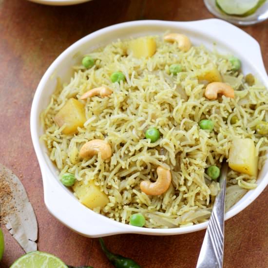 Mint Pulao Recipe - Recipe photo by udupi-recipes