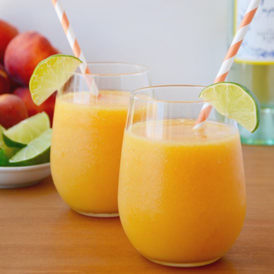 Peach Wine Slushies - Recipe photo by justataste