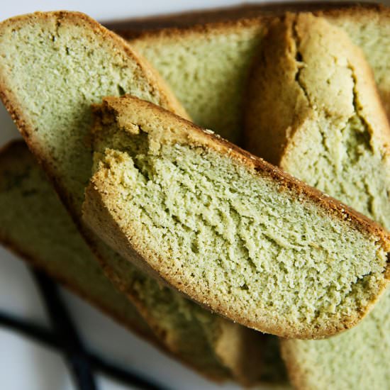 Matcha Green Tea Biscotti - Recipe photo by TurmericMeCrazy