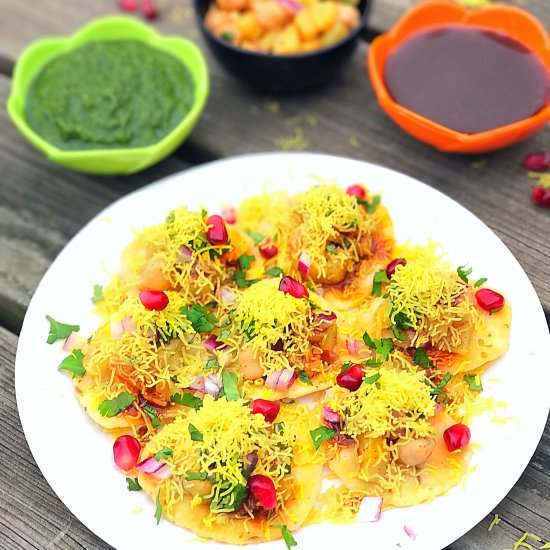 Sev Puri - Recipe photo by tanusrecipes