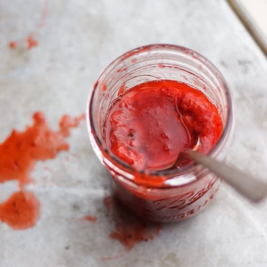 Salty Strawberry Sauce - Recipe photo by withfoodandlove