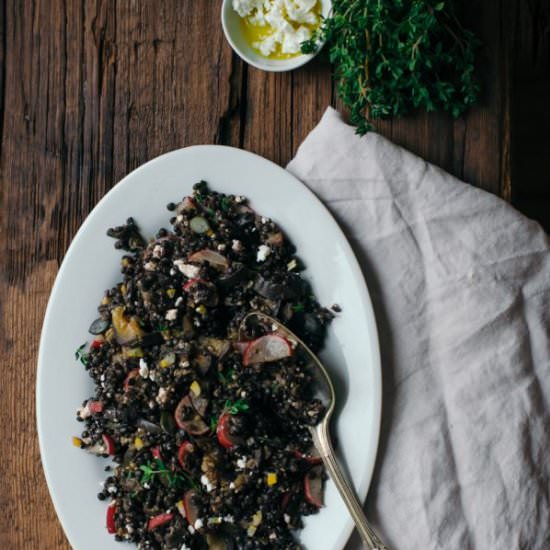 Eggplant, Lemon & Lentil Salad - Recipe photo by inthemoodforfood