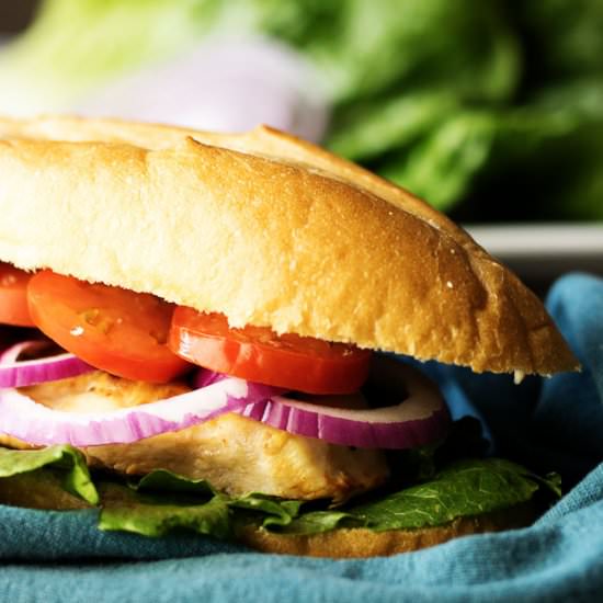 Zesty Italian Chicken Sandwich - Recipe photo by berlyskitchen