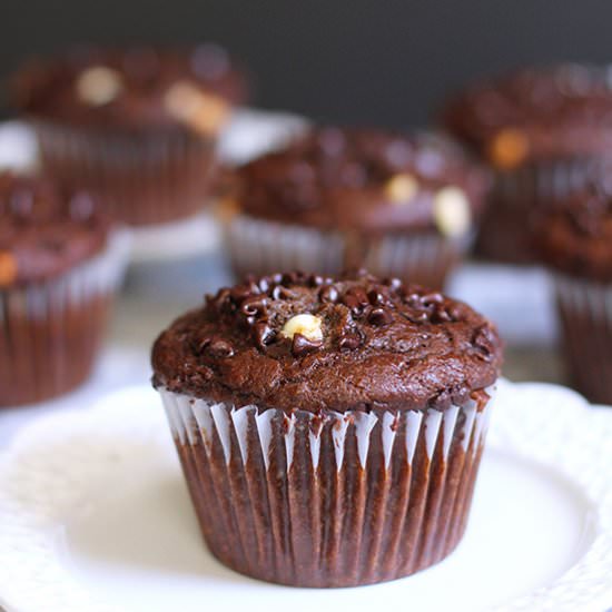 Jumbo Chocolate Banana Wheat Muffin - Recipe photo by suebeehomemaker