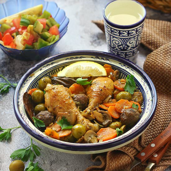 Olive Chicken Tagine - Recipe photo by Kitchen Maestro