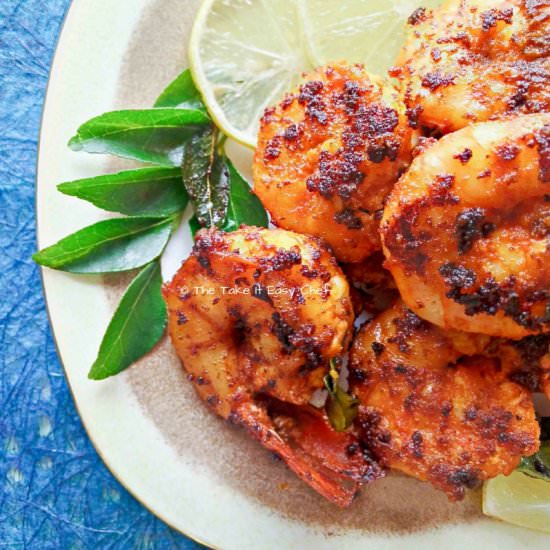 Chilli Fried Prawns (Shrimp) - Recipe photo by TheTakeItEasyChef