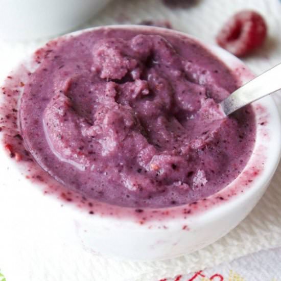 Blueberry Paleo Ice Cream - Recipe photo by Simpegreenmoms