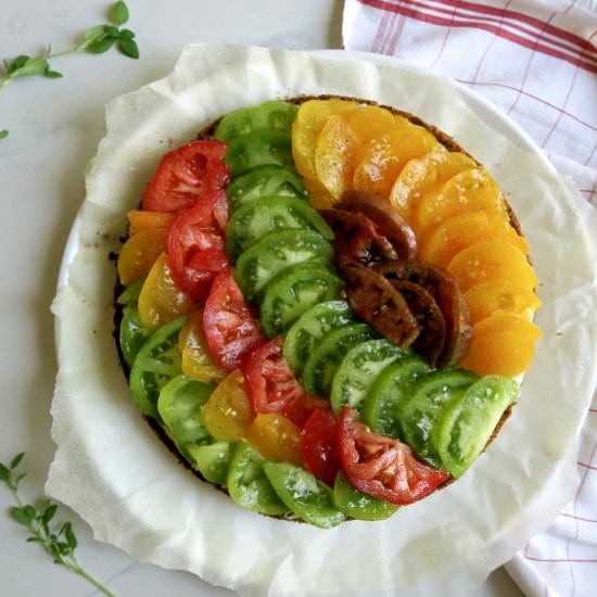 Heirloom Tomato and Ricotta Tart - Recipe photo by sistersjunction