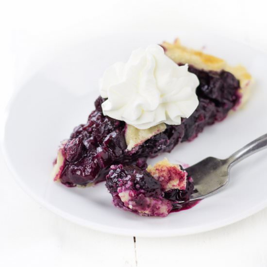 Gluten-Free Blueberry Pie - Recipe photo by veggiebalance