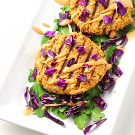 Asian Salmon Burgers - Recipe photo by Tastefulventure