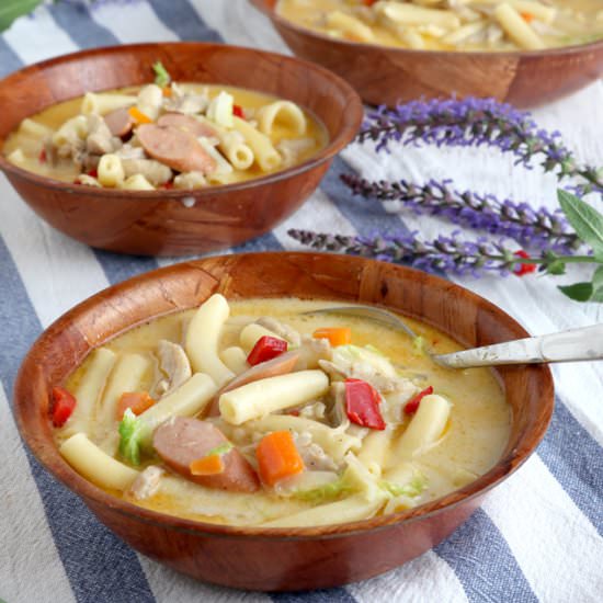 Sopas -Filipino Chicken Noodle Soup - Recipe photo by foxy folksy