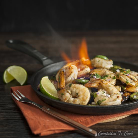 Spicy Grilled Vodka Shrimp - Recipe photo by Compelled To Cook