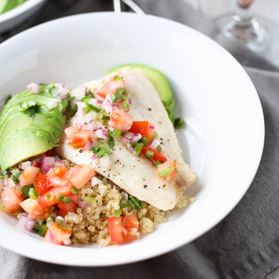 Red Snapper with Quinoa - Recipe photo by 3ScoopsofSugar