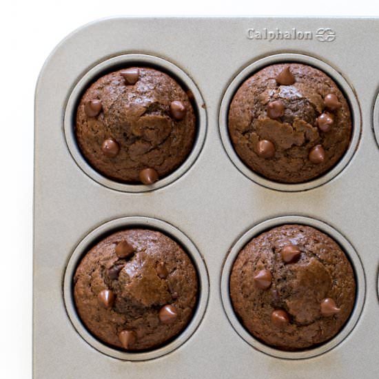Double Chocolate Muffins - Recipe photo by ChefSavvy