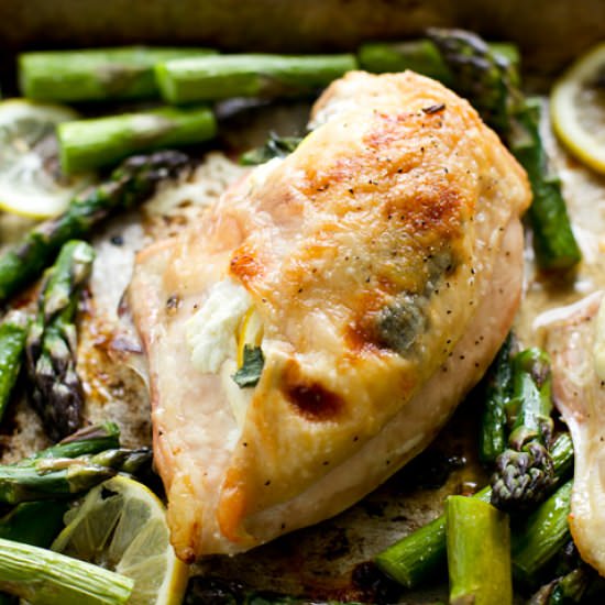 Goat Cheese & Lemon Stuffed Chicken - Recipe photo by cookingforkeeps