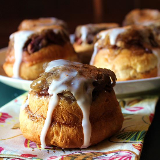 Quick Apple Sticky Buns - Recipe photo by TwoBitTart