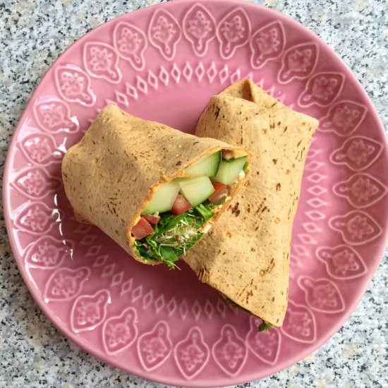 Veggie wrap - Recipe photo by Theyummymuffin