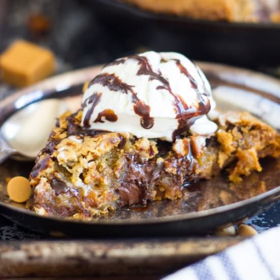 Chocolate Chip Skillet Cookie - Recipe photo by thegoldlininggirl