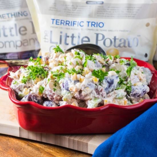 Crab Boil Potato Salad - Recipe photo by noshingwiththenolands