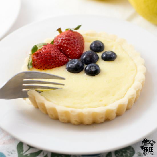 Gluten Free Lemon Cheesecake Tarts - Recipe photo by glutenfreemiami