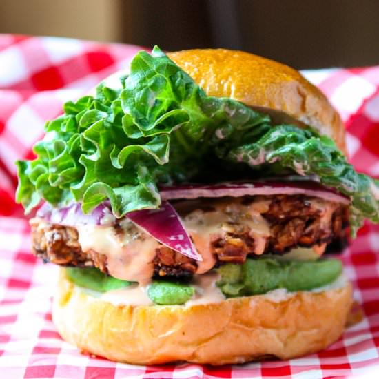 Southwestern Veggie Burgers - Recipe photo by the food blog