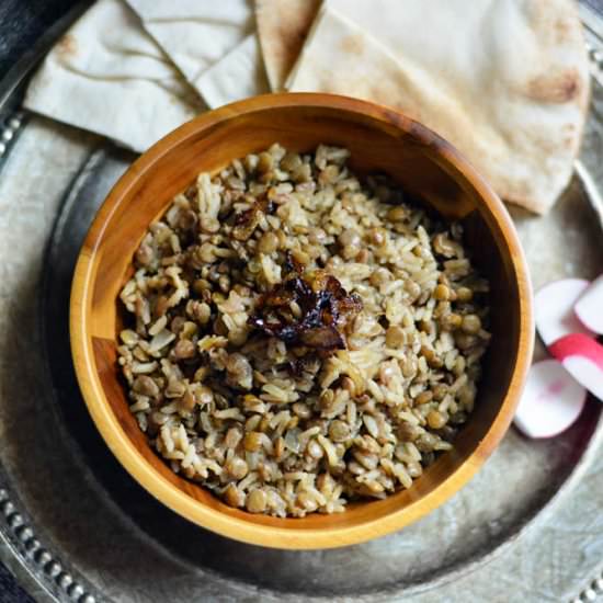 Lebanese Lentils with Rice - Recipe photo by SimplyLebanese
